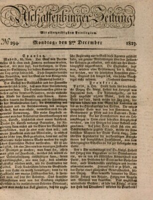 Aschaffenburger Zeitung Montag 8. Dezember 1823