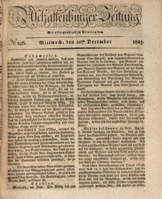 Aschaffenburger Zeitung Mittwoch 10. Dezember 1823