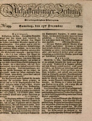 Aschaffenburger Zeitung Samstag 13. Dezember 1823