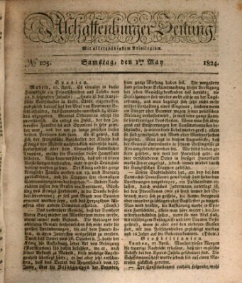 Aschaffenburger Zeitung Samstag 1. Mai 1824