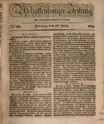 Aschaffenburger Zeitung Freitag 9. Juli 1824