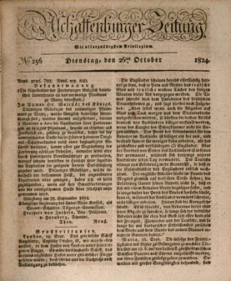 Aschaffenburger Zeitung Dienstag 26. Oktober 1824