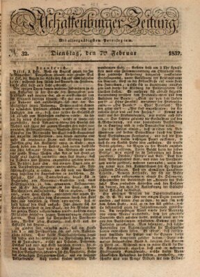 Aschaffenburger Zeitung Dienstag 7. Februar 1832
