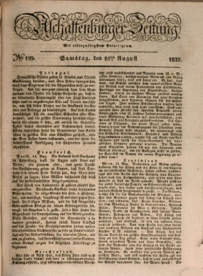 Aschaffenburger Zeitung Samstag 18. August 1832