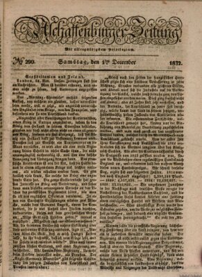 Aschaffenburger Zeitung Samstag 1. Dezember 1832