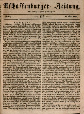 Aschaffenburger Zeitung Freitag 16. Mai 1834
