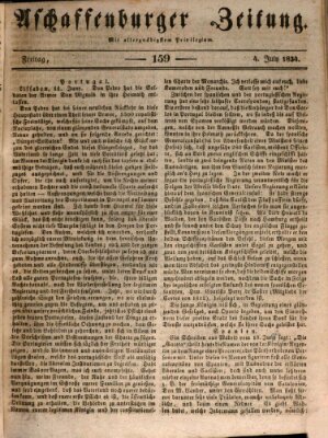 Aschaffenburger Zeitung Freitag 4. Juli 1834