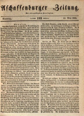 Aschaffenburger Zeitung Samstag 23. Mai 1835