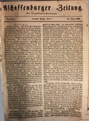 Aschaffenburger Zeitung Donnerstag 12. Mai 1836