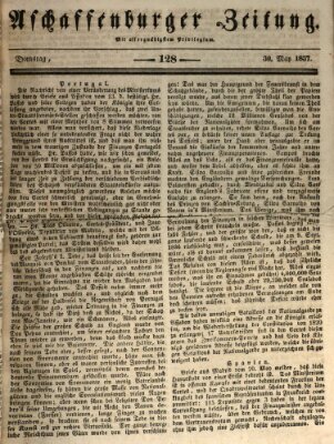 Aschaffenburger Zeitung Dienstag 30. Mai 1837