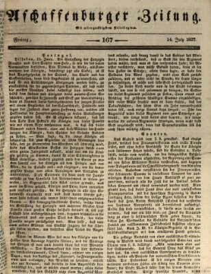 Aschaffenburger Zeitung Freitag 14. Juli 1837