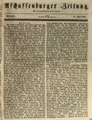 Aschaffenburger Zeitung Mittwoch 19. Juli 1837