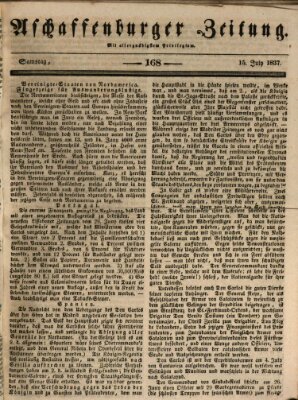 Aschaffenburger Zeitung Samstag 15. Juli 1837