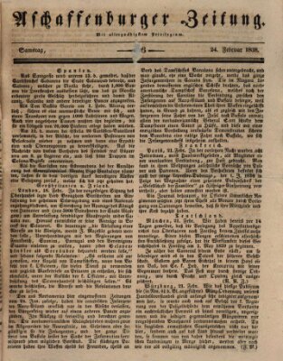 Aschaffenburger Zeitung Samstag 24. Februar 1838