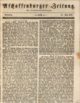 Aschaffenburger Zeitung Samstag 12. Mai 1838