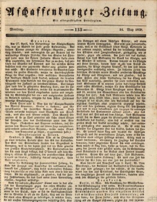 Aschaffenburger Zeitung Montag 14. Mai 1838
