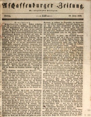 Aschaffenburger Zeitung Freitag 29. Juni 1838