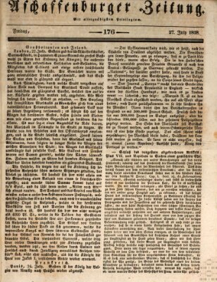 Aschaffenburger Zeitung Freitag 27. Juli 1838