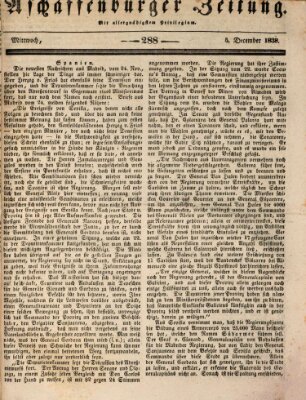 Aschaffenburger Zeitung Mittwoch 5. Dezember 1838