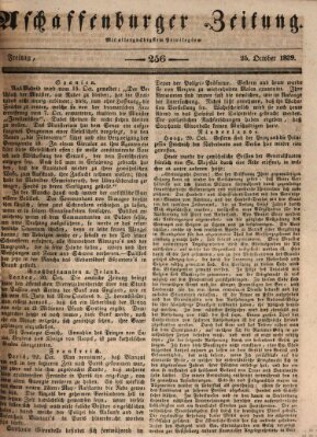 Aschaffenburger Zeitung Freitag 25. Oktober 1839