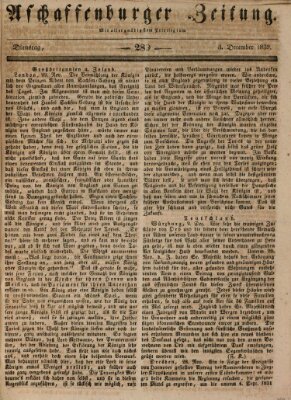 Aschaffenburger Zeitung Dienstag 3. Dezember 1839