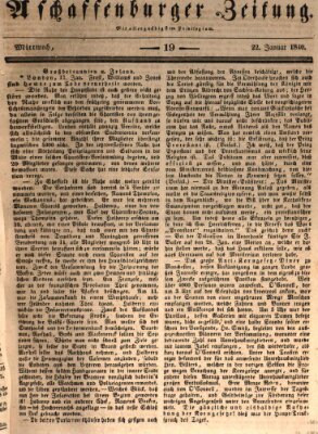 Aschaffenburger Zeitung Mittwoch 22. Januar 1840