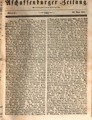 Aschaffenburger Zeitung Mittwoch 20. Mai 1840