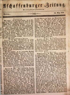 Aschaffenburger Zeitung Montag 25. Mai 1840
