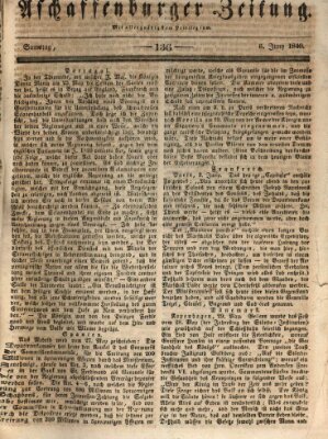 Aschaffenburger Zeitung Samstag 6. Juni 1840