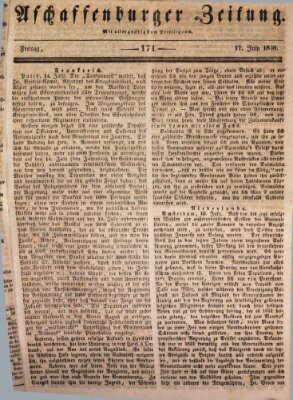 Aschaffenburger Zeitung Freitag 17. Juli 1840