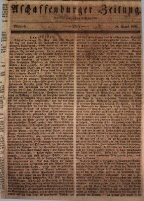 Aschaffenburger Zeitung Mittwoch 26. August 1840