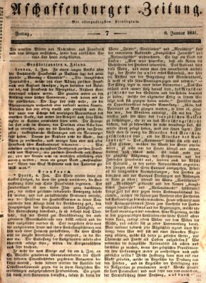 Aschaffenburger Zeitung Freitag 8. Januar 1841