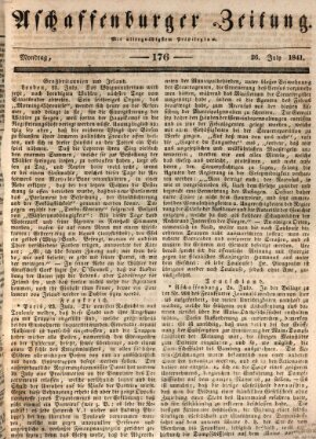 Aschaffenburger Zeitung Montag 26. Juli 1841
