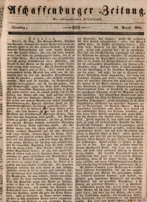 Aschaffenburger Zeitung Dienstag 24. August 1841