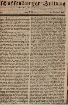 Aschaffenburger Zeitung Freitag 3. Dezember 1841