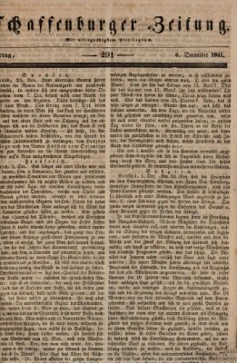 Aschaffenburger Zeitung Montag 6. Dezember 1841