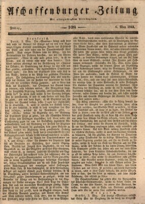 Aschaffenburger Zeitung Freitag 6. Mai 1842