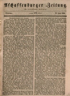 Aschaffenburger Zeitung Dienstag 19. Juli 1842