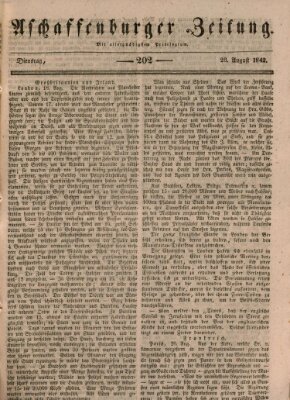 Aschaffenburger Zeitung Dienstag 23. August 1842