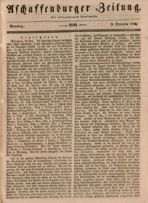 Aschaffenburger Zeitung Samstag 3. Dezember 1842