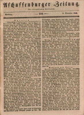 Aschaffenburger Zeitung Montag 5. Dezember 1842