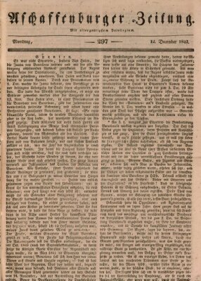 Aschaffenburger Zeitung Montag 12. Dezember 1842