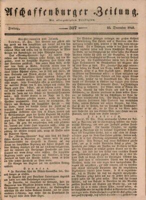 Aschaffenburger Zeitung Freitag 23. Dezember 1842