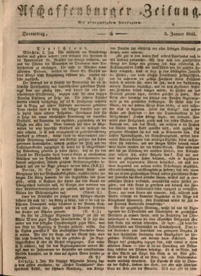 Aschaffenburger Zeitung Donnerstag 5. Januar 1843