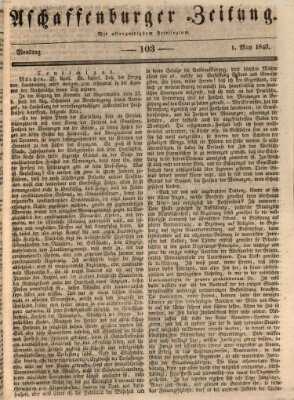 Aschaffenburger Zeitung Montag 1. Mai 1843
