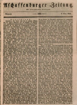 Aschaffenburger Zeitung Mittwoch 3. Mai 1843