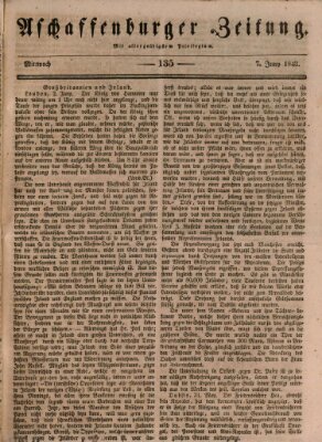Aschaffenburger Zeitung Mittwoch 7. Juni 1843