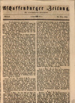 Aschaffenburger Zeitung Mittwoch 20. März 1844