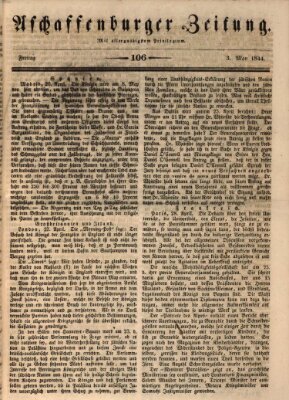 Aschaffenburger Zeitung Freitag 3. Mai 1844