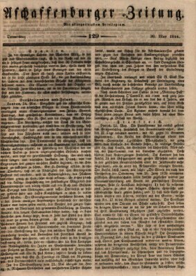 Aschaffenburger Zeitung Donnerstag 30. Mai 1844